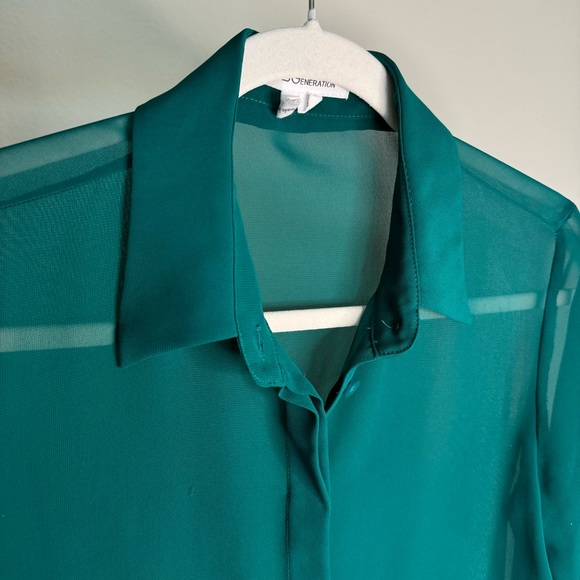 BCBGeneration Sheer Top - Picture 2 of 6